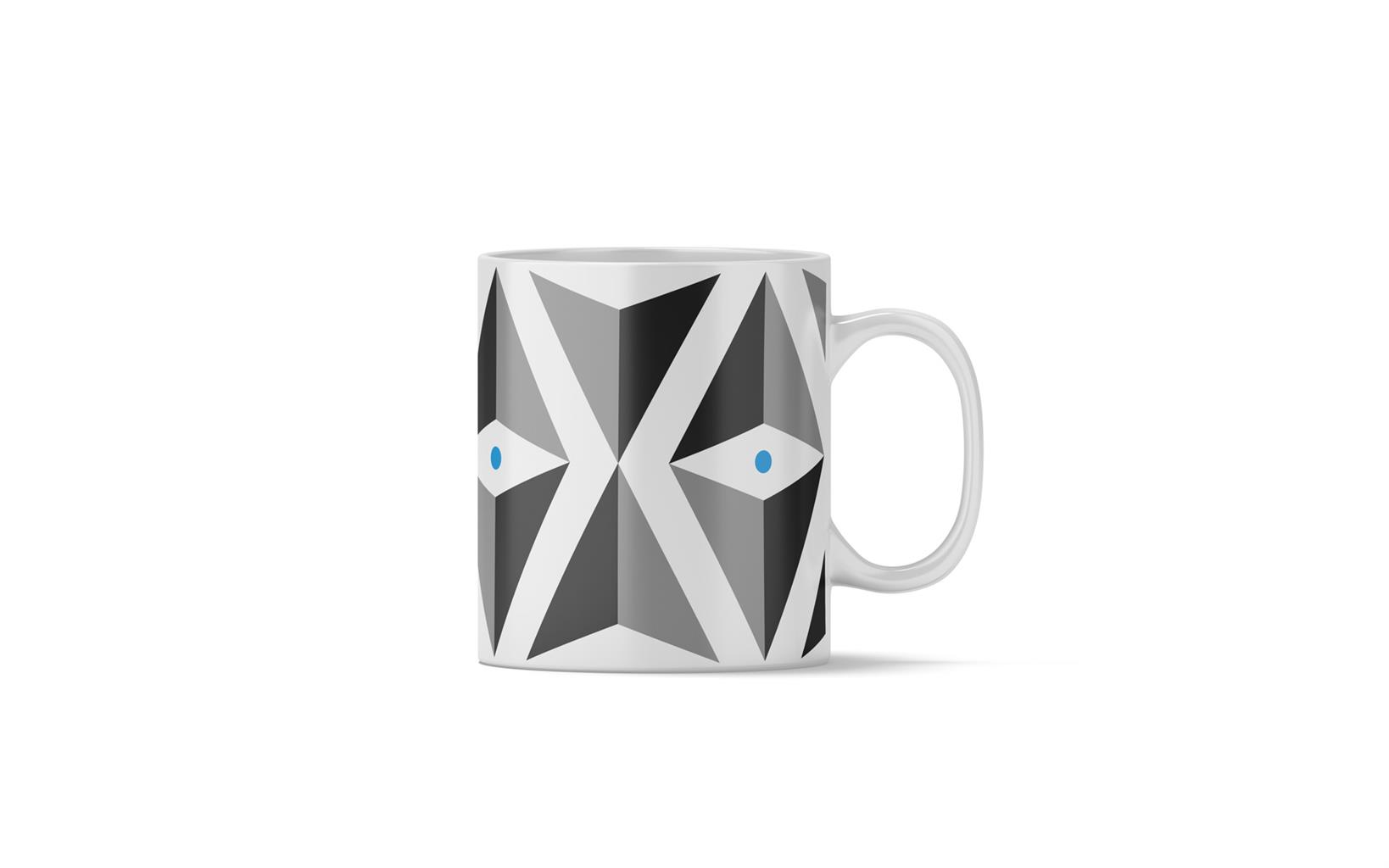 Blue Lg Triangle Mug