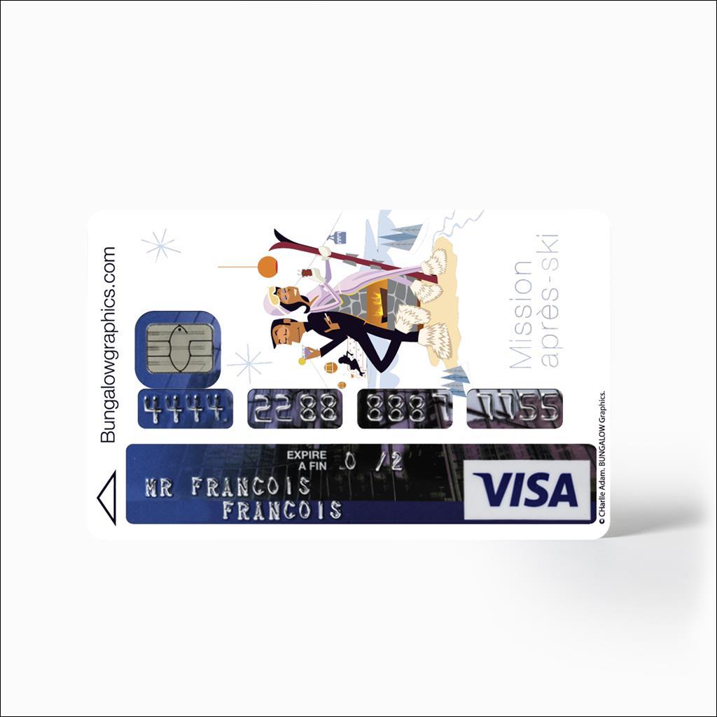 credit card sticker - Mission Après Ski