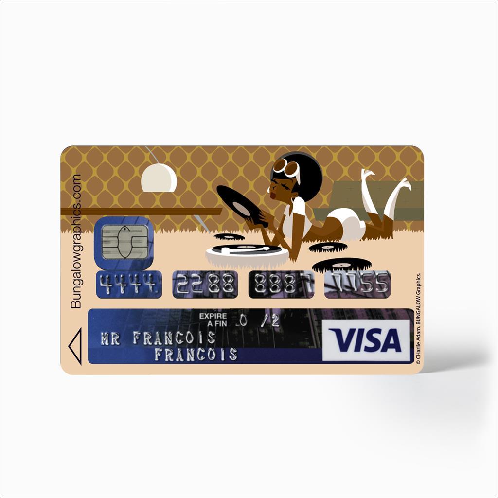 credit card sticker - Stereo by Charlie Adam : Bungalow Graphics
