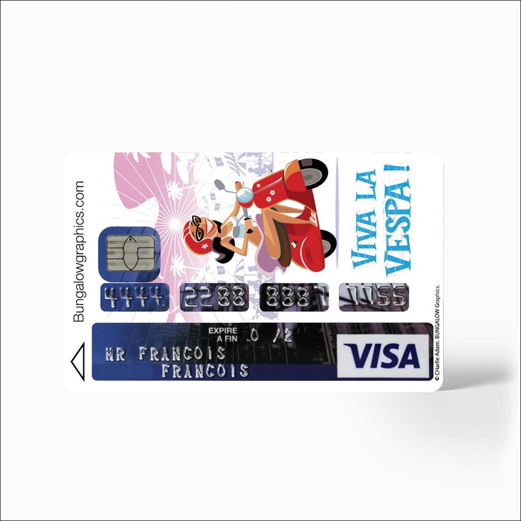 credit card Sticker - Vespa