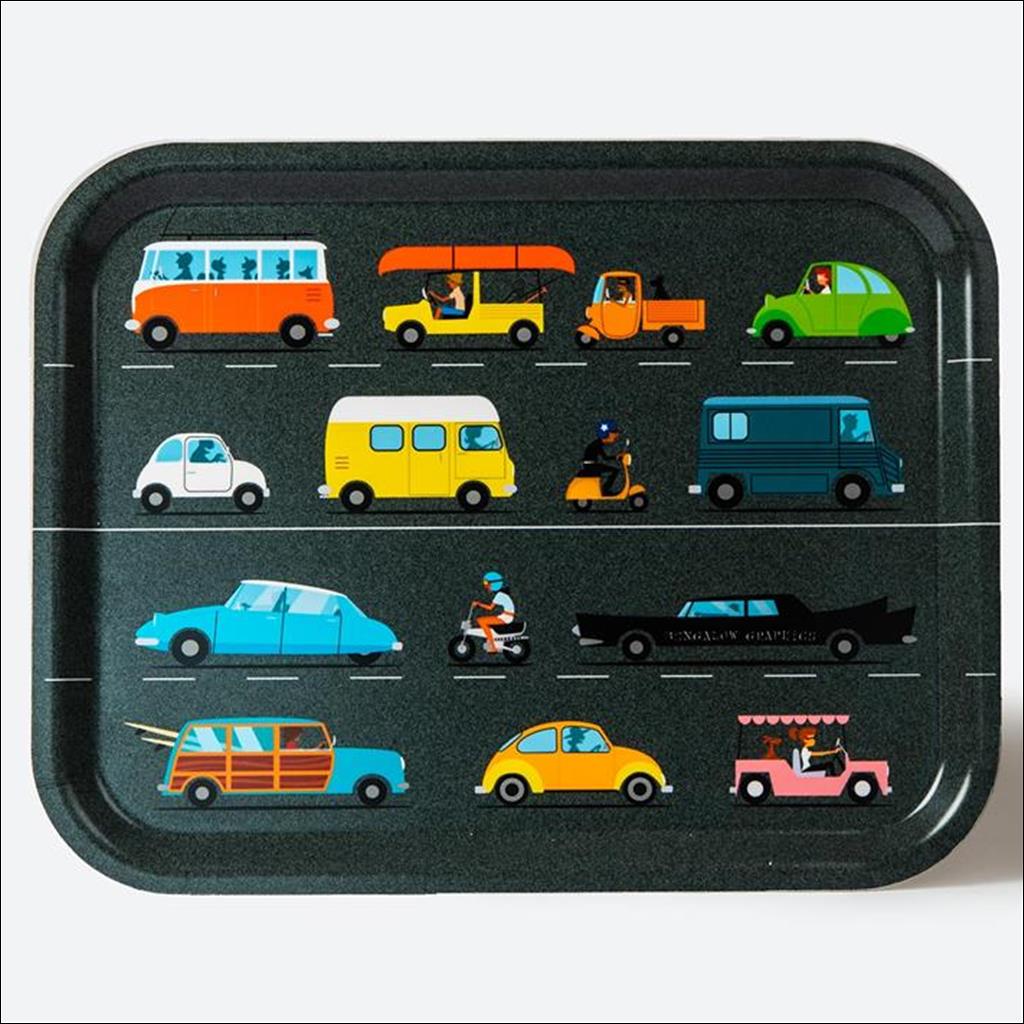 Vintage cars - Wooden tray