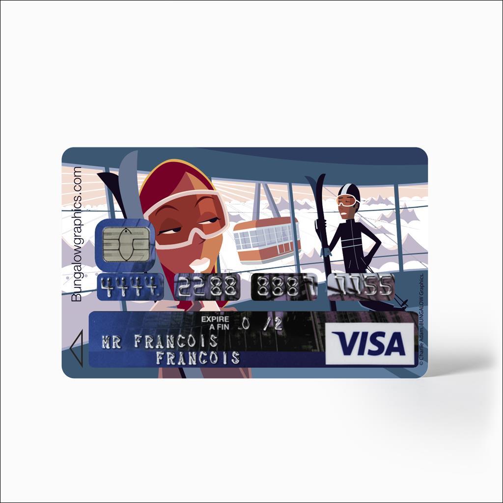 Sticker carte bancaire Cablecar