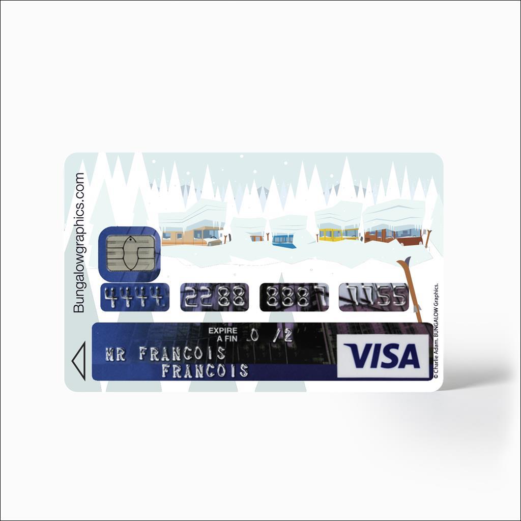 Credit Card sticker - Fevrier