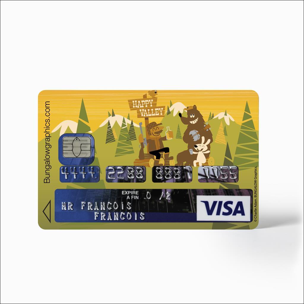 Credit Card sticker - Happy Valley