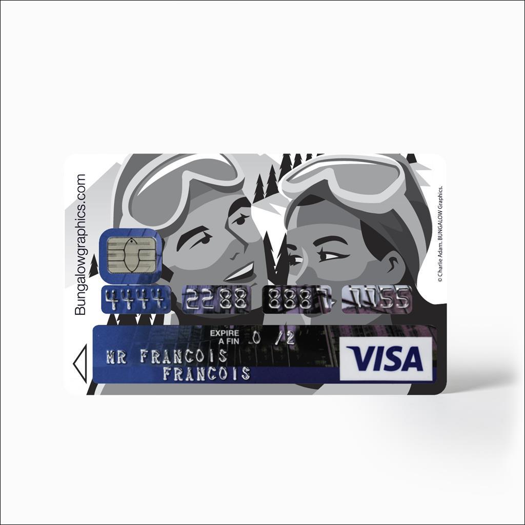 Sticker carte bancaire  Mr&Mme