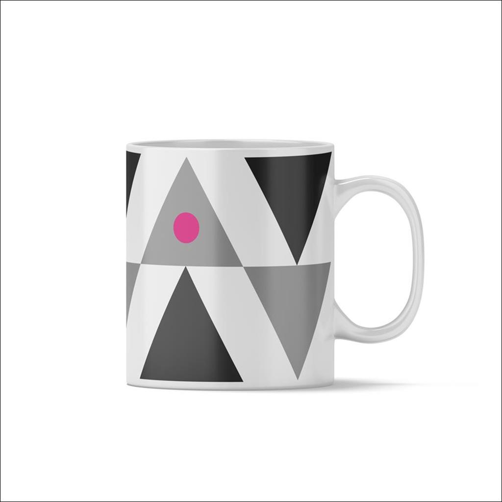 Large Pink Triangle Mug
