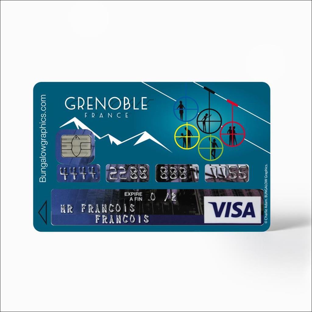 Sticker carte bancaire - Grenoble