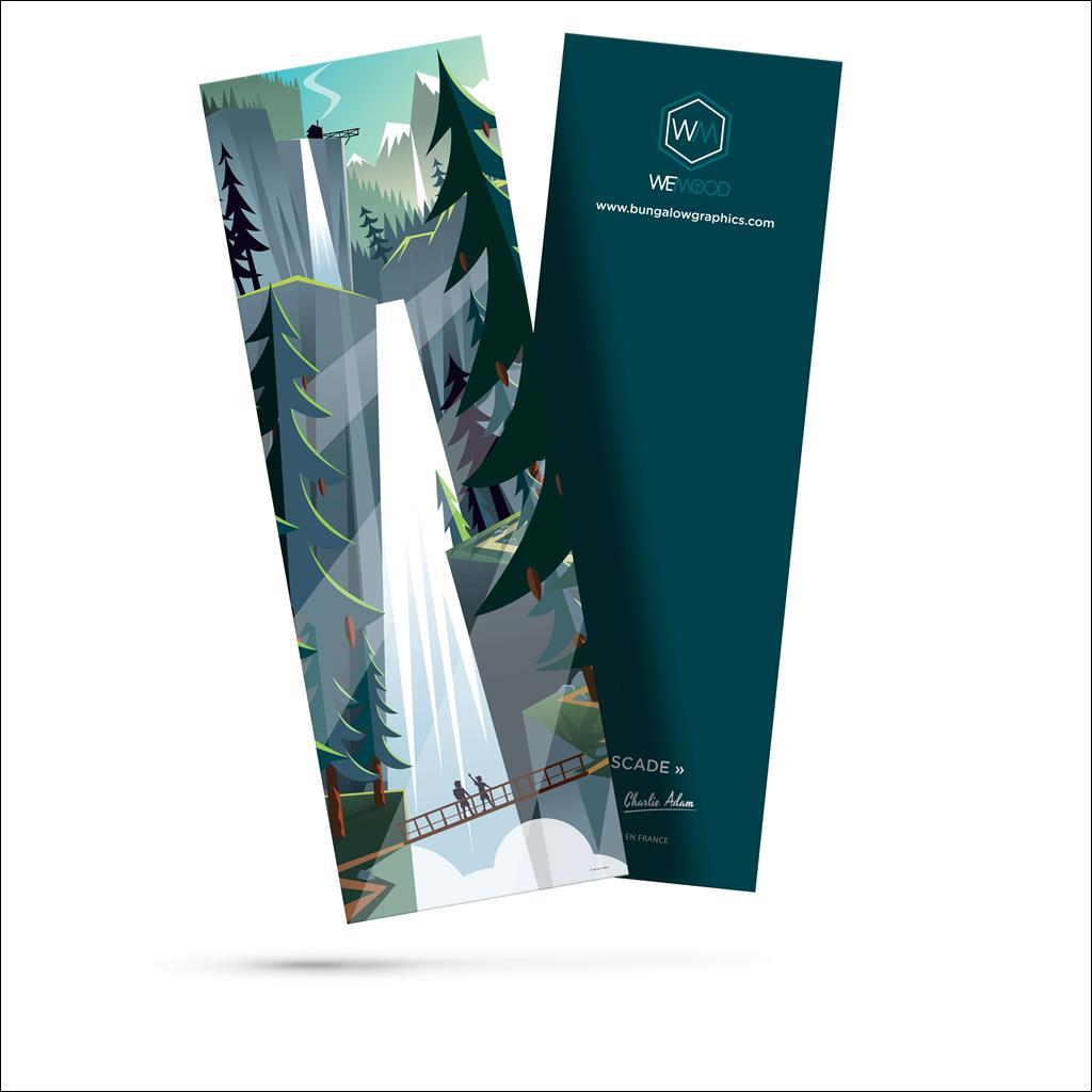 Marque Page Cascades couleur Vertical