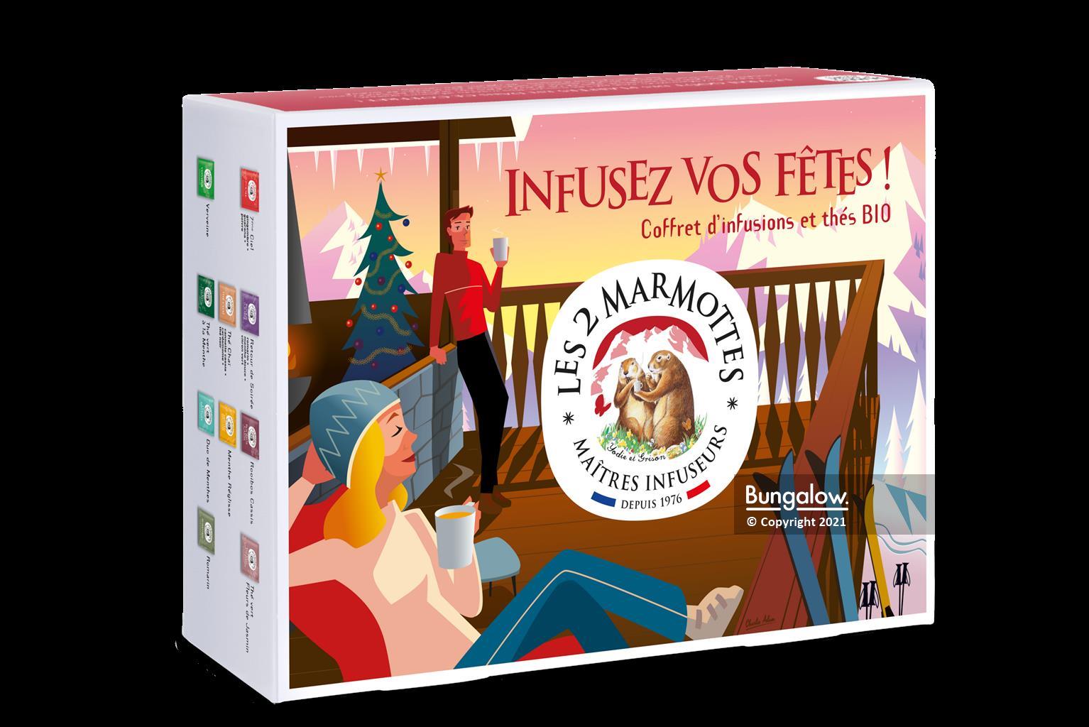 Coffret infusions les 2 Marmottes by Charlie Adam : Bungalow